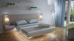 Floating, Herbe Bett, saubere und leichte Form, integrierte Nachttische