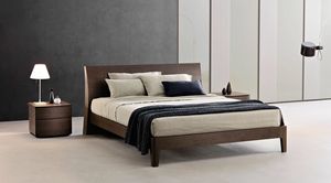 Regio, Bett mit einem nchternen und essentiellen Design