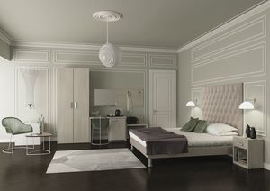 Art. 30110 Perugia Hotelzimmer, Hotelzimmerm�bel, Bett mit getuftetem Kopfteil