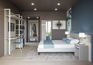 Art. 30895COL Ferrara color, Platzsparende Metall- und Holzm�bel f�r Hotelzimmer
