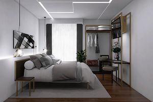 Art. 30898 Smart Hotelzimmer, Hotelzimmerm�bel, mit Doppelbett, umwandelbar in 2 Einzelbetten