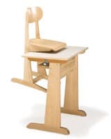 AULA, Stuhl und Schreibtisch, aus Buchenholz, für Kindergarten und Schule