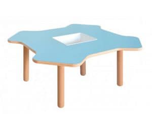 ELICA, Holztisch für Kinder, in Form von Helix