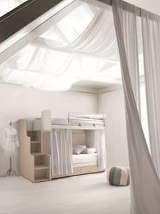 Comp. New 160, Etagenbetten ideal fr kleine Schlafzimmer, mit platzsparenden Schubladen