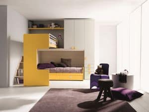 Comp. New 407, Elegante und funktionale Zimmer, mit Doppelbett, Ecke Loft