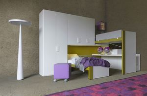 Cool comp.23, Platzsparendes Schlafzimmer mit Schiebebetten