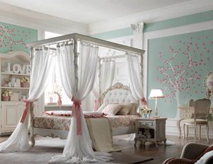 Luigi XVI Luigino, Das Schlafzimmer des Mädchens, mit einem eleganten und luxuriösen Stil