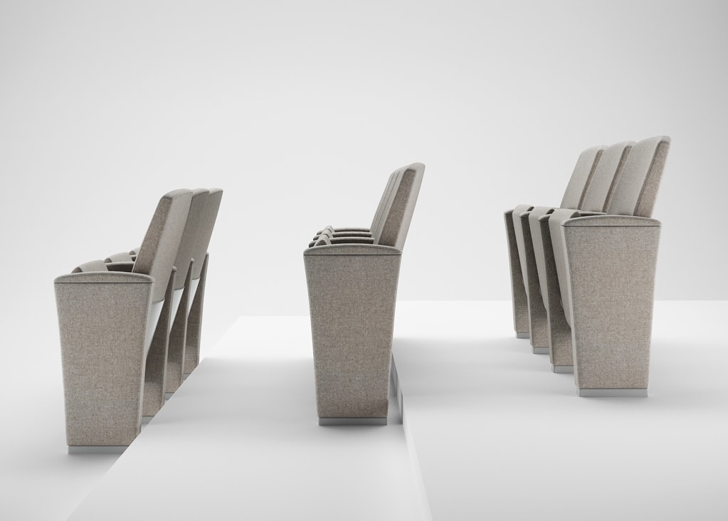 CONCERTO, Technologische Sessel für Konferenzräume, Theater und Universitätsvorlesungen Zimmer