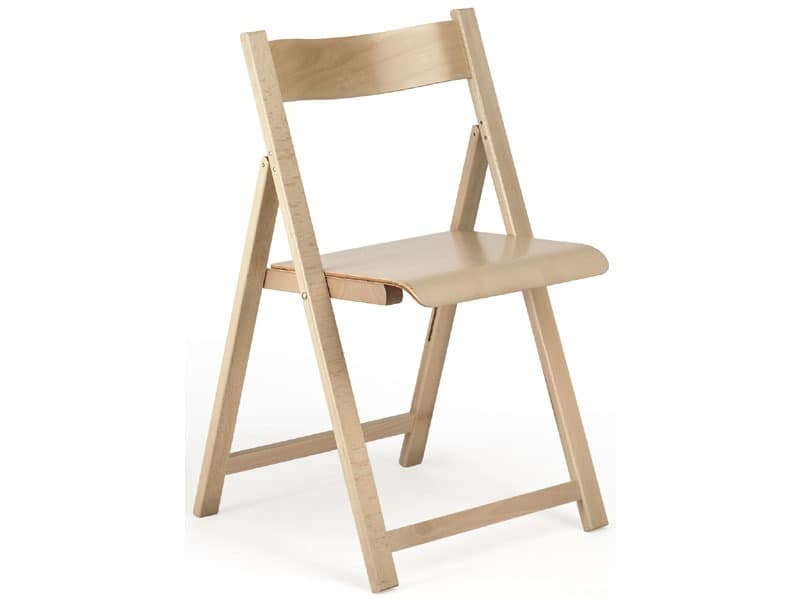 194, Leichte Stuhl, aus Holz, zusammenklappbar, für Restaurant und zu Hause