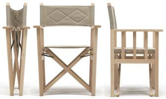 Dolce Vita, Faltbare Stuhl aus Holz für Innen- und Außenbereich