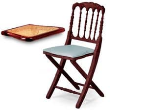 Impero, Platzsparende Stuhl mit Rückenlehne dekoriert