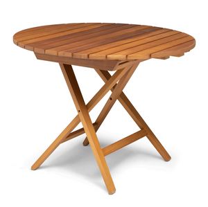 Tisch IR diam. 100, Runder Klapptisch aus Holz f�r den Au�enbereich