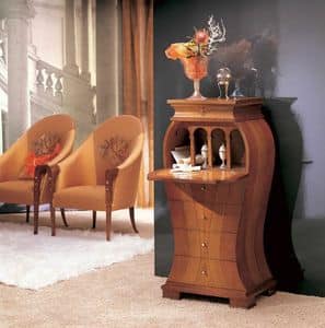 MB21 Iris, Cabinet klassische, Holz mit Intarsien aus Perlmutt