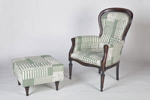 Art. 586, Sessel mit Baumwolle, verschiedene Farben berzogen