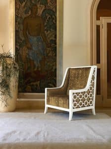 Art. VL933, Gepolsterte Sessel in Holz, fr Wohnzimmer