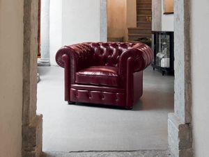 CLASSIC, Sessel im klassischen Stil mit hohen Armlehnen