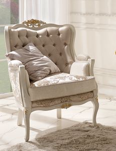 Diamante Art. 2126, Sessel im klassischen Stil mit dekorativen Schnitzereien