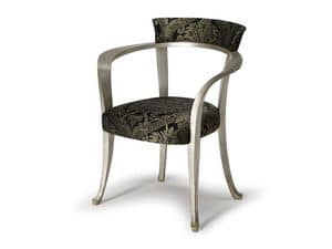 Art.193 armchair, Sessel mit Armlehnen aus Holz, klassischen Stil