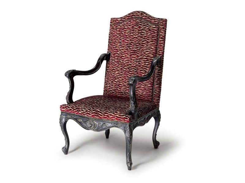 Art.452 armchair, Klassischen Stil Sessel mit hohen Rückenlehne
