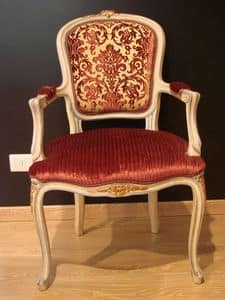 Art. 832, Klassischer Sessel für zu Hause, antike lackiertem Holz