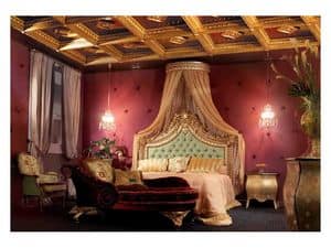 Art. 3640-3641, Prachtvoll Dekorierte Bett Luxus-Hotels