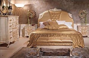 Art. 950, Klassisches Bett mit gepolstertem Kopfteil fr Hotel