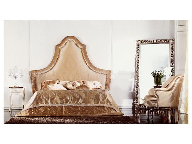 Athena, Doppelbett aus Holz mit großen Abmessungen