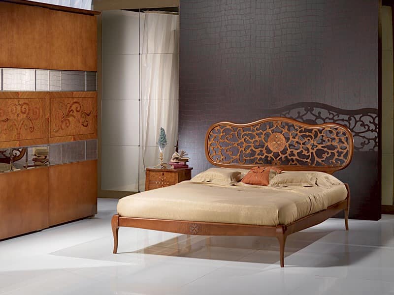 In Massivholz Eingelegt Klassischen Stil Bett Idfdesign