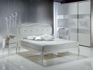 LE08 Novecento gepolsterte Bett, Mit gepolstertem Kopfteil, elegant, fr die Luxus-Hotel Bed