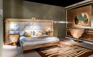LE25, Schlafzimmer mit Tfelung, Luxus klassischen Stil