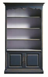 Lorena FA.0100, Bücherregal mit 2 Türen und 4 Fachböden, im klassischen Stil
