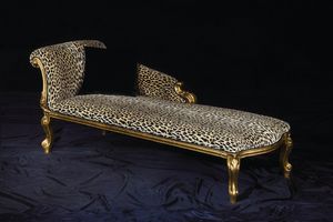 Cleopatra Animalier, Leoparden-Tagesbett im Barockstil