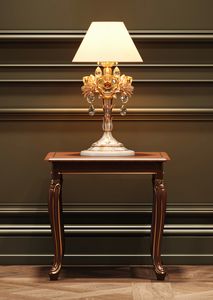 Prestige Lux Art. C50615, Couchtisch aus Holz im klassischen Stil mit Kirschholz-Finish