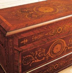 Art. 925 chest of drawers '700 Italiano Maggiolini, Handgeschnitzte Sideboard, mit eingelegten Schubladen, mit klassischen Stil