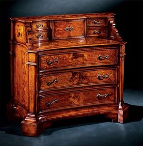 Ferrara chest of drawers 706, Klassische Kommode in Holz geschnitzt