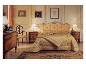 Art. 910 bedside table '700 Italiano Maggiolini, Epochenstil Nachttische, mit Intarsien, für Hotels