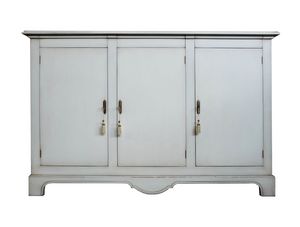 Blesle white VS.4457, Louis XIV Sideboard mit drei Türen und drei Schubladen