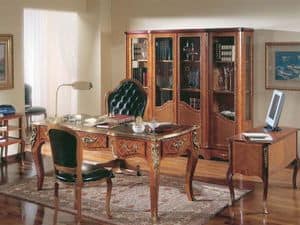 642, Schreibtisch in Palisander, in klassischen Luxus-Stil