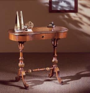 Art. 213, Schreibtisch in handgeschnitzte Holz, mit Schublade, klassischen Stil