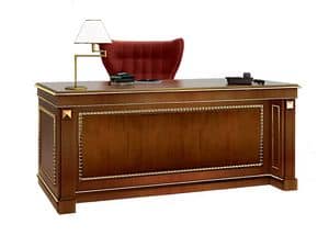 Desk SCR006F Firenze, Schreibtisch aus Holz-Intarsien fr Bro gemacht