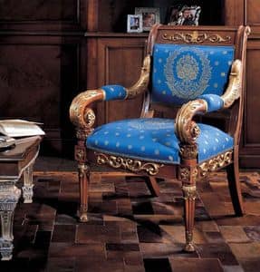 218, Geschnitzt Sessel in Luxus im klassischen Stil