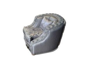 Aisha poltrona, Luxus-Sessel, aus edlen Materialien