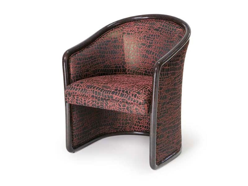 Art.168 armchair, Feuerbeständige Stuhl für den Wartebereich, im klassischen Stil
