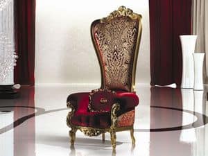B/110/2 The Throne, Sessel aus Massivholz, klassischen Stil, verschiedenen Ausfhrungen
