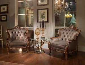 Oxford, Geschnitzten Sessel im klassischen Luxus-Stil