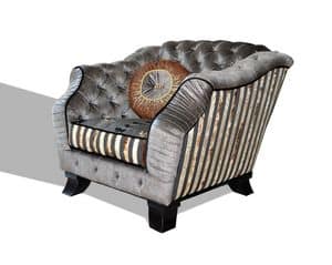 Sissy Sessel, Luxurise Sessel, bezogen mit hochwertigen Stoffen