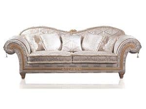 Art. EX 33 Excelsior, Luxus-Sofa im klassischen Stil, barocke Dekorationen
