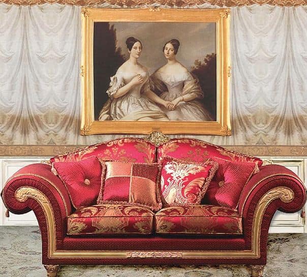 Art. IM 22 Imperial, Luxury klassischen Sofa, mit kostbaren Stoffen gepolstert abnehmbarer