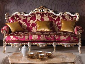 Baroque Sofa, Geschnitztes barockes Sofa