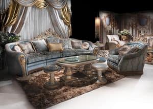 Bijoux Sittingroom, Hand dekoriert Sofa fr klassische Luxus-Wohnzimmer